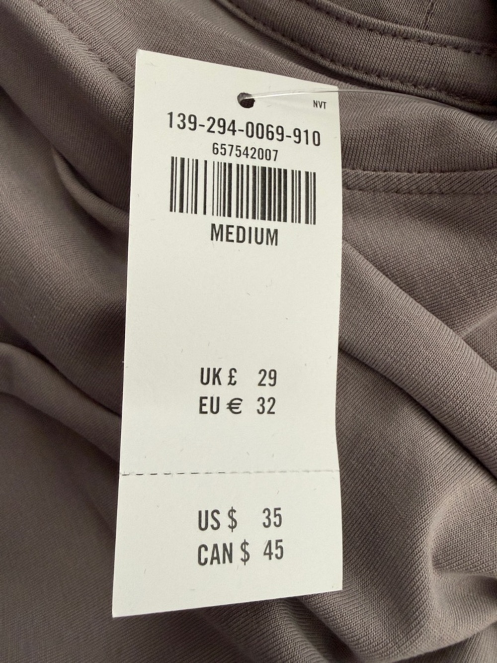 Abercrombie & Fitch soft Drape grey taupe easy tee - Picture 4 of 4